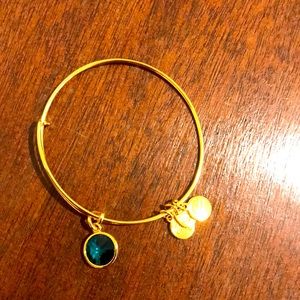 Alex and Ani May birthstone emerald bracelet